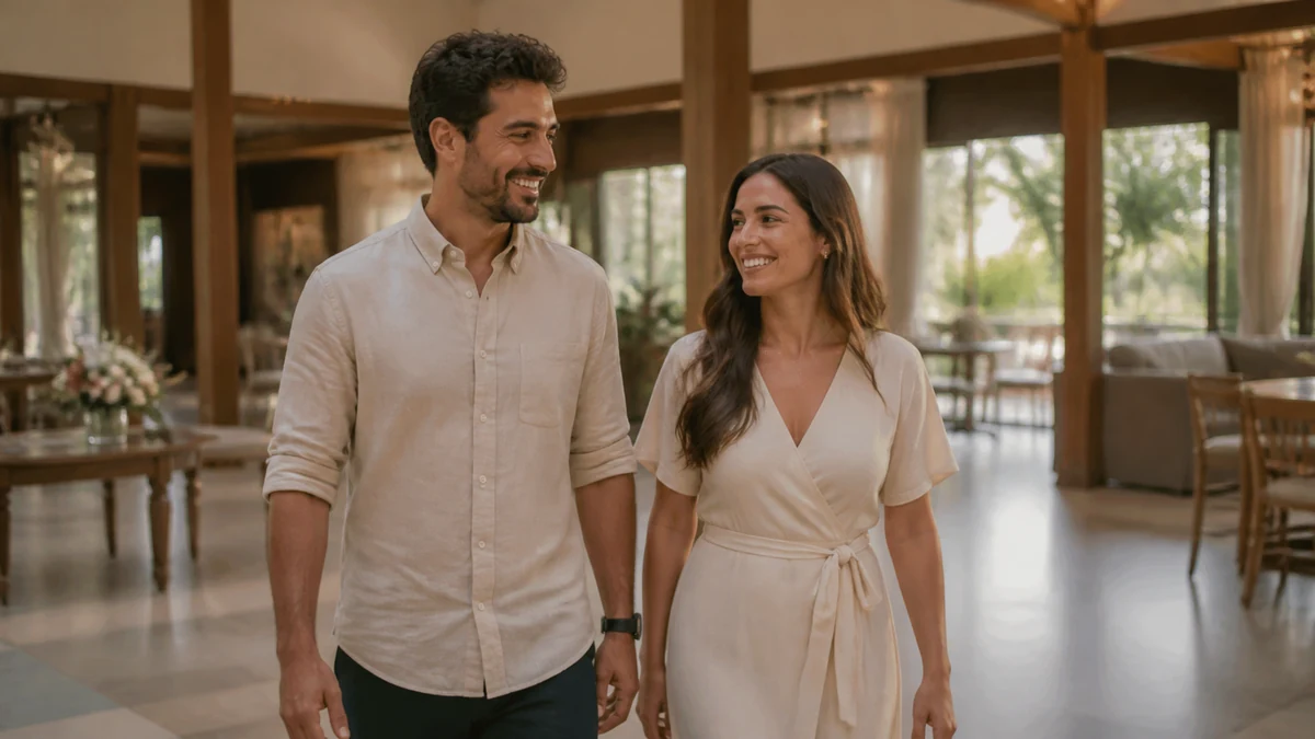 Casal revisa junto as próximas decisões financeiras do casamento