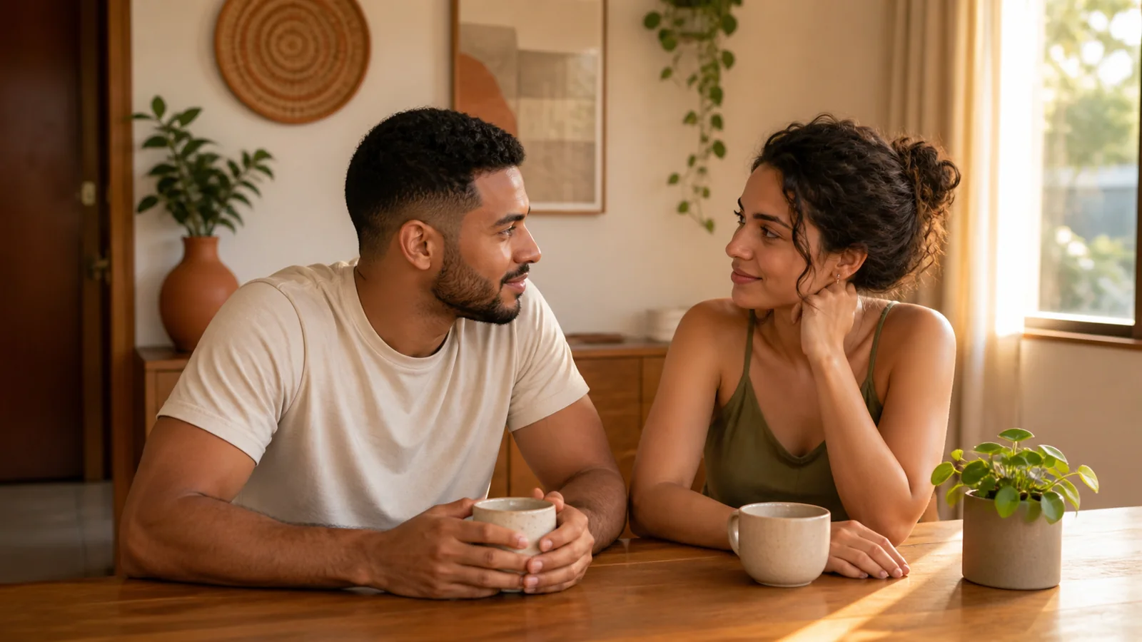 Casal conversa sobre o valor mensal que consegue reservar para o casamento